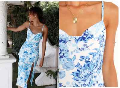peacock blue bridesmaid dresses Petal and Pup Women's Emmeline Maxi Dress