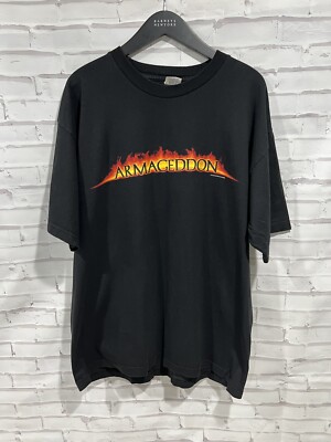 RARE Vintage 1998 Armageddon Movie Promo Shirt Touchstone Willis 