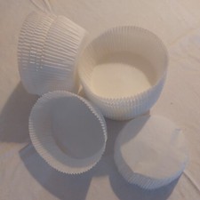 520 x  Round White Greaseproof Cake Tin Liners 5" 13cm