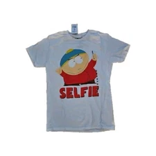 South Park Mens T Shirt White Size Medium Cartman Selfie
