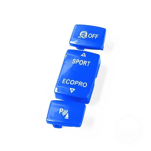 3pcs Blue Shift Gear Position Panel Button Cap For BMW 1 2 3 4 Series 2014-2018 - Picture 3 of 10