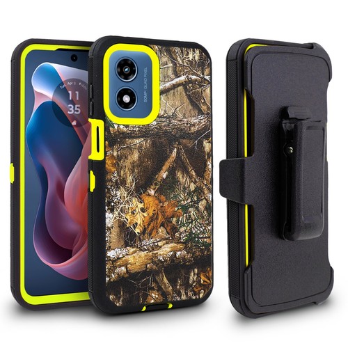 For Motorola Moto G Play 2024 Defender Case Cover+ Holster Clip Built in Screen - Picture 62 of 92