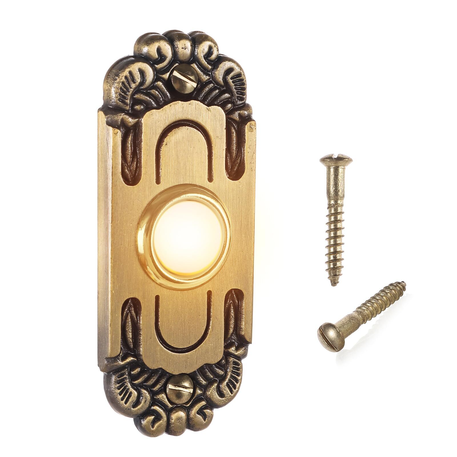 Heavy Duty Metal Lighted Wired Doorbell Push Button with Ringer