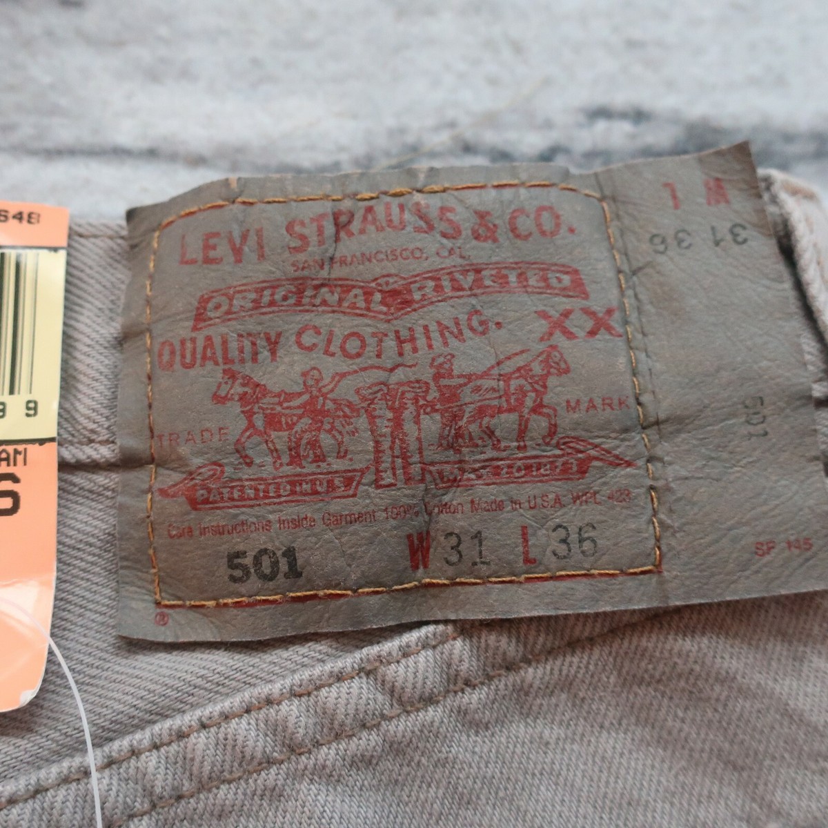 Vintage NEW Levis 501 Denim Jeans Made in USA 501-0648 80s 90s 30 