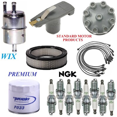 Tune Up Kit Filters Cap Wire Spark Plugs For JEEP CHEROKEE V8 6.6L 1977-1978