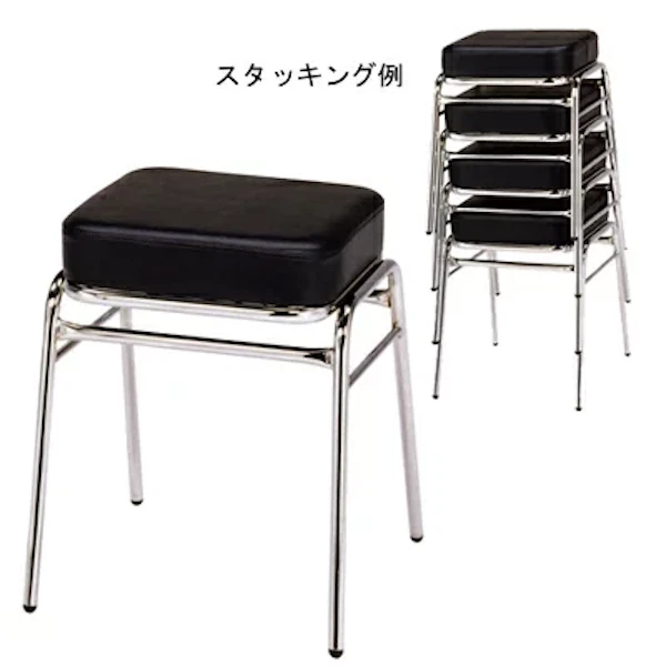 Arcade Game Stool Chair Taito VIWLIX Thick Cushion Type TC1-49M Leather Blue New - Image 3 of 4