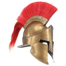 Greek Warrior Helmet Antique Replica LARP Brass Steel vidaXL