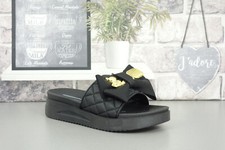 womens flip flops sliders mules sandals slip on low wedge heel platform shoes