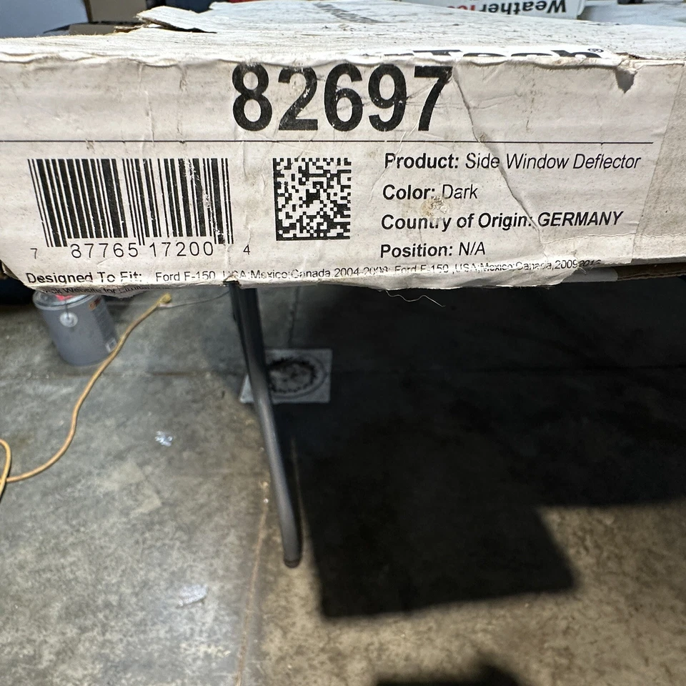 Juego completo de deflectores de ventana lateral WeatherTech para Ford F-150 04-13 cabina extendida Foto 4 de 4