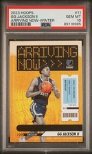 2023 HOOPS GG JACKSON II ARRIVING NOW WINTER SP GRIZZLIES #11 RC PSA 10 POP 1 🔥
