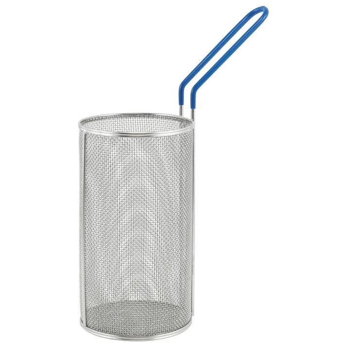 Winco MPN-59 Pasta Boil Basket Stainless Steel Cylindrical Pasta Strainer