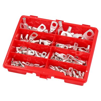 120 Quetschverbinder Rohrkabelschuhe Sortimentskasten 4-16mm² Kasten unisoliert