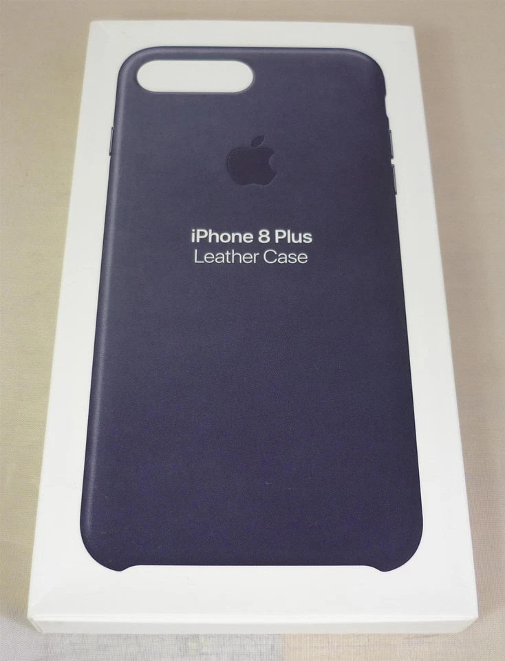 Originale/Ufficiale Apple IPHONE 7 Plus / 8 Custodia IN Pelle - Mezzanotte Blu - Immagine 2 di 4