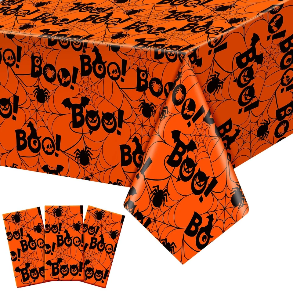 Thanksgiving Tischdecken 3er Pack 108x54 Zoll Einweg Kunststoff Abdeckungen für