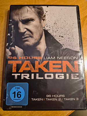 96 Hours Taken Trilogie DVD Box Set   Wendecover, Liam Neeson, FSK 16
