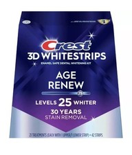 Crest 3D Whitestrips 25 Levels Whiter Age Renew 42 Strips Exp 2o27