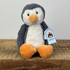Jellycat Small Bashful Penguin - Grey Beanie Penguin 8" New With Tags 