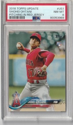 2018 Topps Update Series - Shohei Ohtani #US1 Pitching, Red Jersey