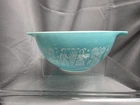 Vtg Pyrex Amish Butterprint 442 1.5 Qt Cinderella Mixing Bowl Turquoise & White