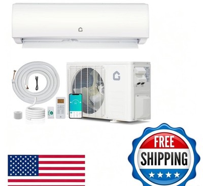 9,000 BTU Mini Split Air Conditioner & Heater, 19 SEER2 Inverter Heat Pump for U
