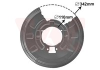 VAN Wezel Spritzblech Bremsscheibe 0649373 FüR X3 E46 E83 BMW 3Er Touring Xdrive