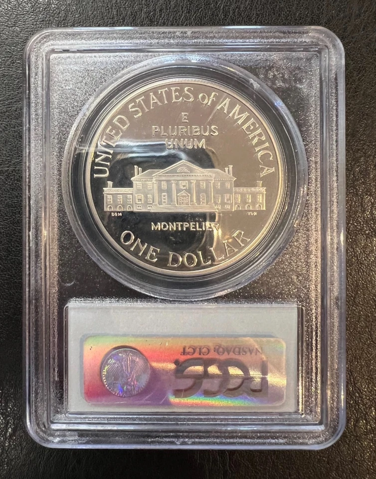 1993-S PCGS PR69DCAM Madison Commemorative Silver Proof Dollar - Image 2 of 2