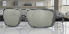 COSTA DEL MAR 6S9080 09 Reefton Pro Gray Gray Silver Mir 63 mm Men's Sunglasses