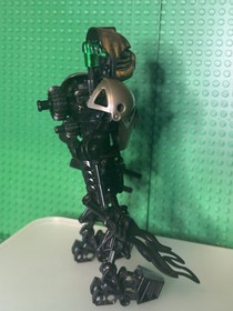 LEGO Bionicle Shadow Toa Nuva Infected Makuta 8534 Black Kanohi Hau Custom  Moc