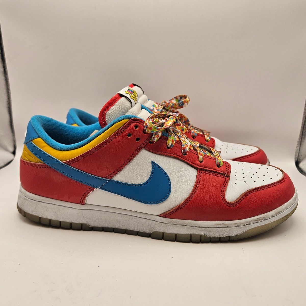 Size 10.5 - Nike Dunk Low x LeBron James x Fruity Pebbles Red for