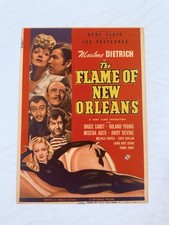 1941 Flame Of New Orleans Original 8x14” Window Movie Poster Marlene Dietrich