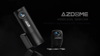 AZDOME Dashcam 1296P WiFi met app-bediening, spraakbediening, 170