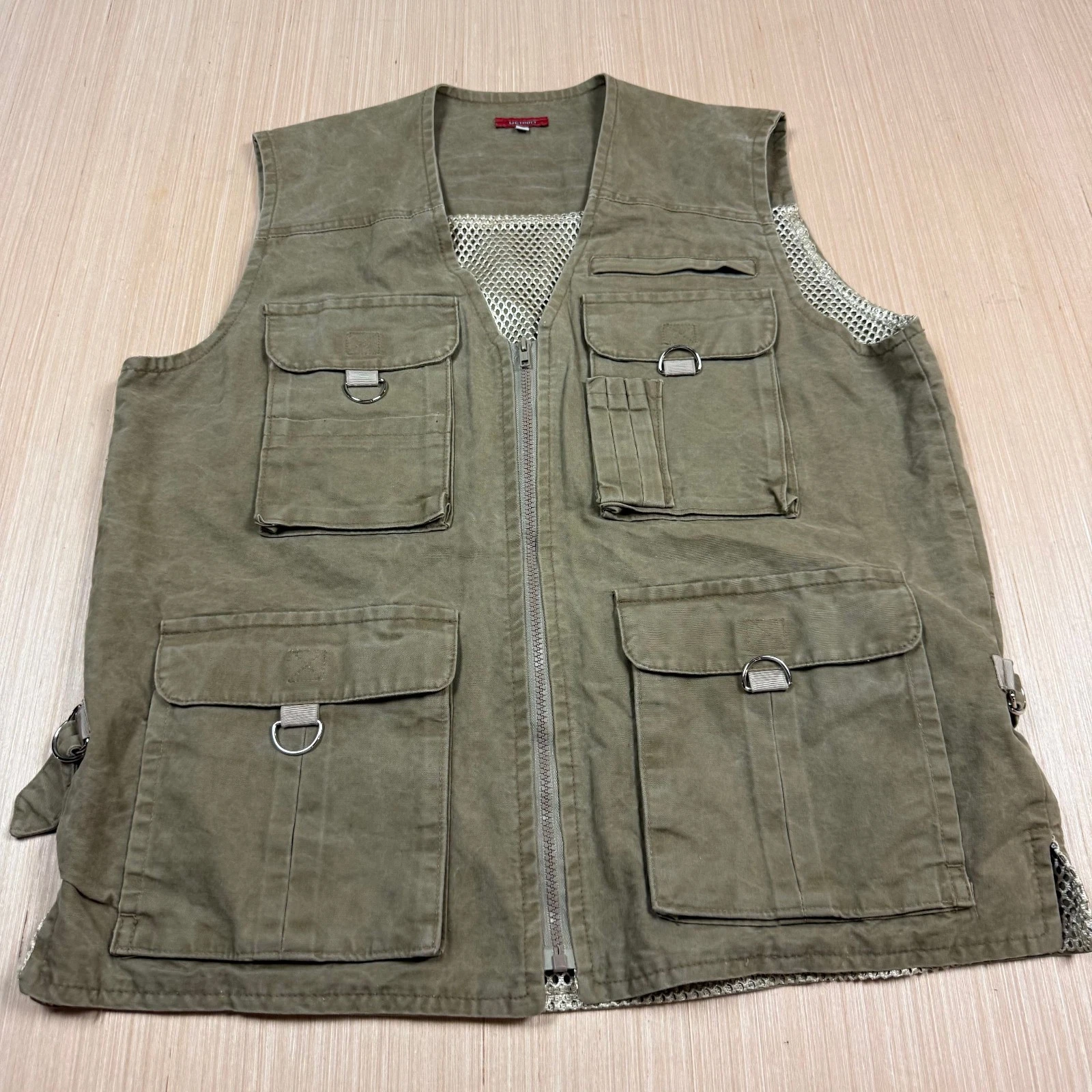 Vintage Fishing Utility Photography Vest Large men's Uchida Tactical 90s