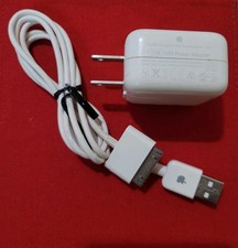 Genuine Apple 10W USB Power Adapter W/ Cable 30 Pin for iPhone, iPad, iPod.