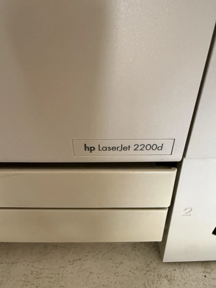 HP laserjet 2200d Printer W/ Power Cord And Manual - Working!! - Image 3 of 3