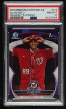 2023 Bowman Chrome Sapphire Edition Prospects Purple 22/25 Elian Soto PSA 10 uk2