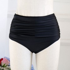 Women High Waisted Bikini Bottoms Swim Briefs Beach Shorts Boardshorts Swimwear