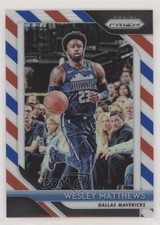 2018-19 Panini Prizm Red White & Blue Prizm Wesley Matthews #290 1md