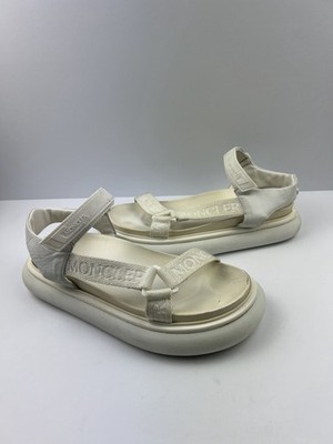 Moncler Catura White Touch Strap Sandals Chunky Platform Sole WMNS Size 11/EU 42