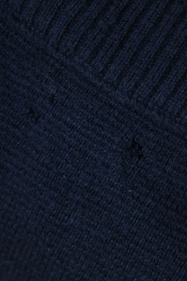 Converse Mujer Mezcla de Algodón Cuello Alto Manga Larga Cremallera Sudadera con Capucha Azul Talla M Foto 4 de 4