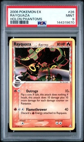 2006 POKEMON EX HOLON PHANTOMS #26 RAYQUAZA PSA 9