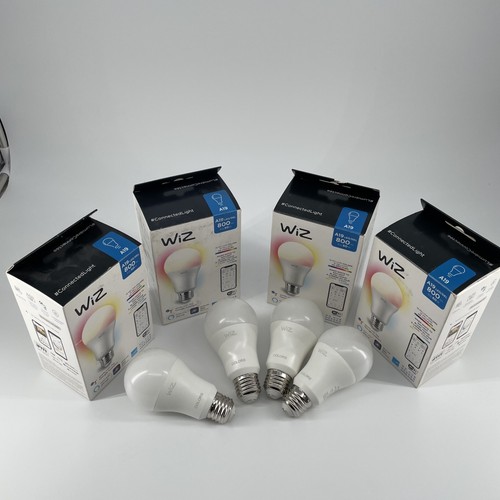 4 pack of WiZ-A19 LED/DEL 800 im/60w, Color + Tunable White Bulb