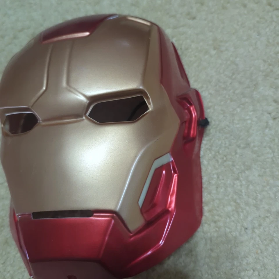 Rubie's Marvel Iron Man Mask 2015 Halloween Costume Kids & Adult W/ Strap - Image 4 of 4