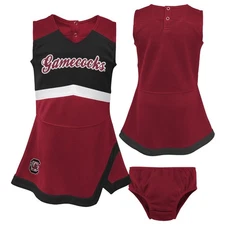 Girls Toddler Garnet/Black South Carolina Gamecocks Two-Piece Cheer Captain
