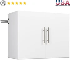 Wall Mounted Cabinet 30 Inch Adjustable Shelves Garage Storage Organizer New