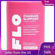 FLO Ovarian Support Vitamin for Women's Hormone Balance - 90 Vegan Capsules New