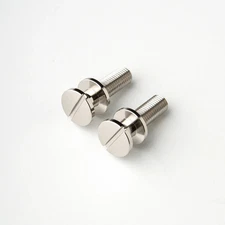 NEW PRS Stoptail Bridge Studs (2) For USA Models, SAE Thread - NICKEL, #ACC-4030