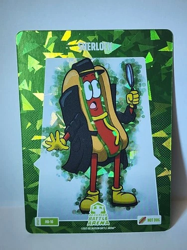 Bo Jackson Battle Arena Blast Sherlock Foil Hot Dog Card