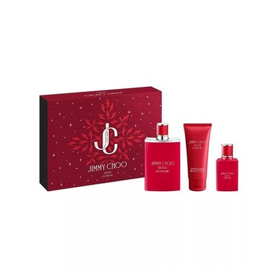 Jimmy Choo Man Extreme Eau De Parfum 3.4 Oz & Shower Gel 3 Pcs Gift Set For Men