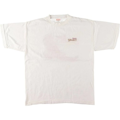 CORPORATE PROFILE BUTTER CUP Advertising T-shirt Men's XL equivalent Vintage cotton white type Vintage Second Hand