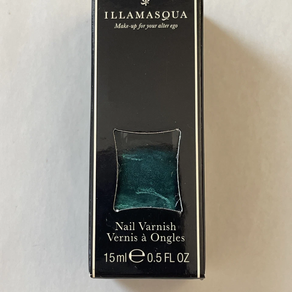 Verniz para unhas Illamasqua na sombra Viridian azul-petróleo cintilante - Imagem 2 de 3